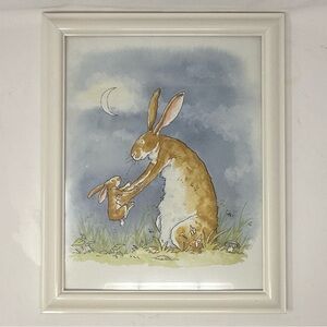 Framed  Anita Jeram Wall Art Print Guess How Much I Love You Bunny Nursery Decor